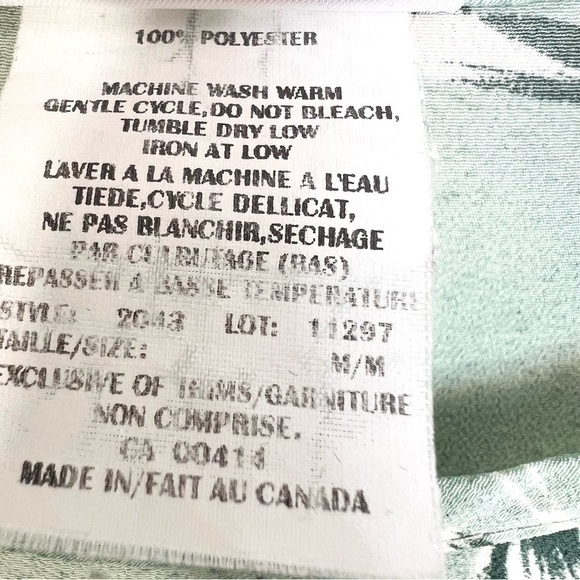 Vintage green bamboo print midi dress M - Picture 11 of 11